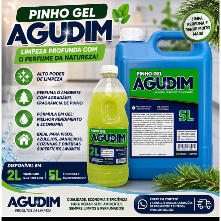 PINHO GEL AGUDIM 2L OU 5L