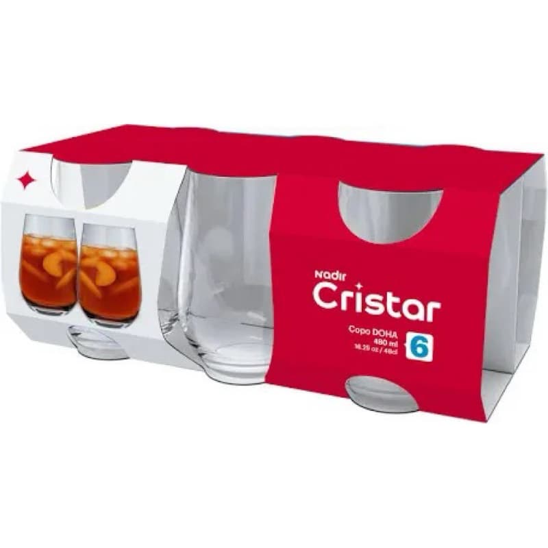 Copo Doha Cristor 480ml 6 unidades
