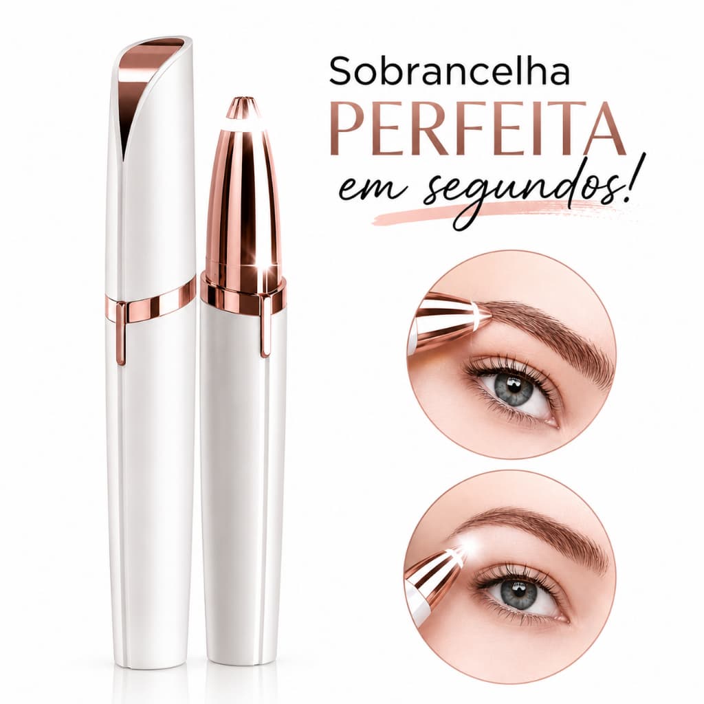 Depilador Sobrancelha E Removedor Pelos Faciais USB Elétrico Flawless Recarregável