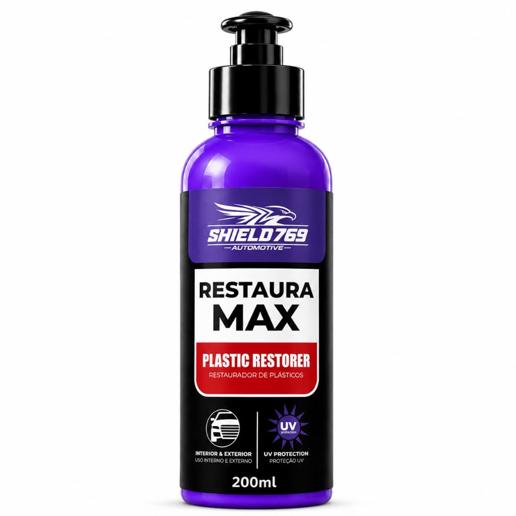 Revitalizador de Plástico Automotivo - Brilho Intenso e Proteção Duradoura