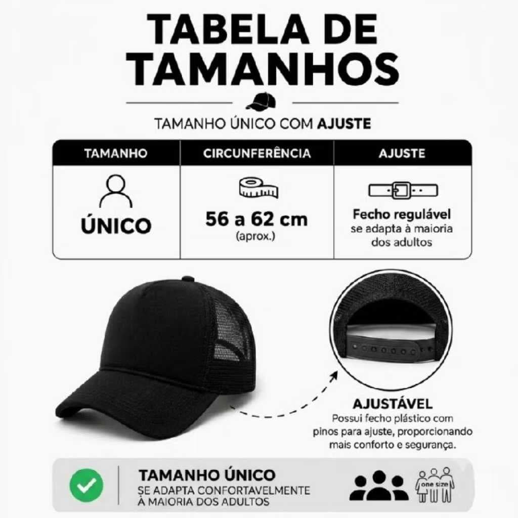 Boné Branco Preto Bege Azul Trucker Premium Telinha Liso Respirável Estilo Americano Unissex Ajustável