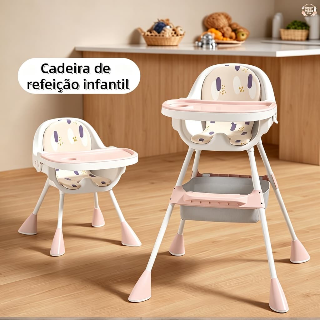 Cadeira de alimentação bebê portátil 3 em 1 Styll Baby Seggura cadeirão