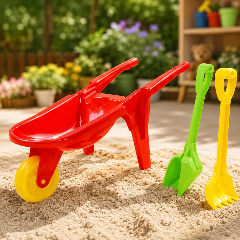 Carriola Infantil Kit Praia com Pá e Rastelo Dismat