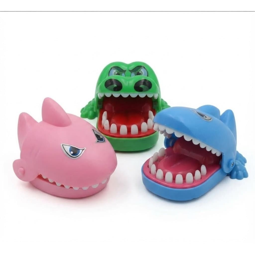 Jogo Crocodilo Dentista Mordida Surpresa | Brinquedo Jacaré Roleta Infantil Divertido