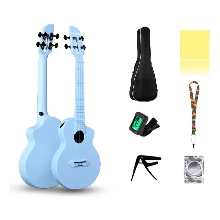 Ukulele Concert Profissional + Bag + Afinador + Capotraste