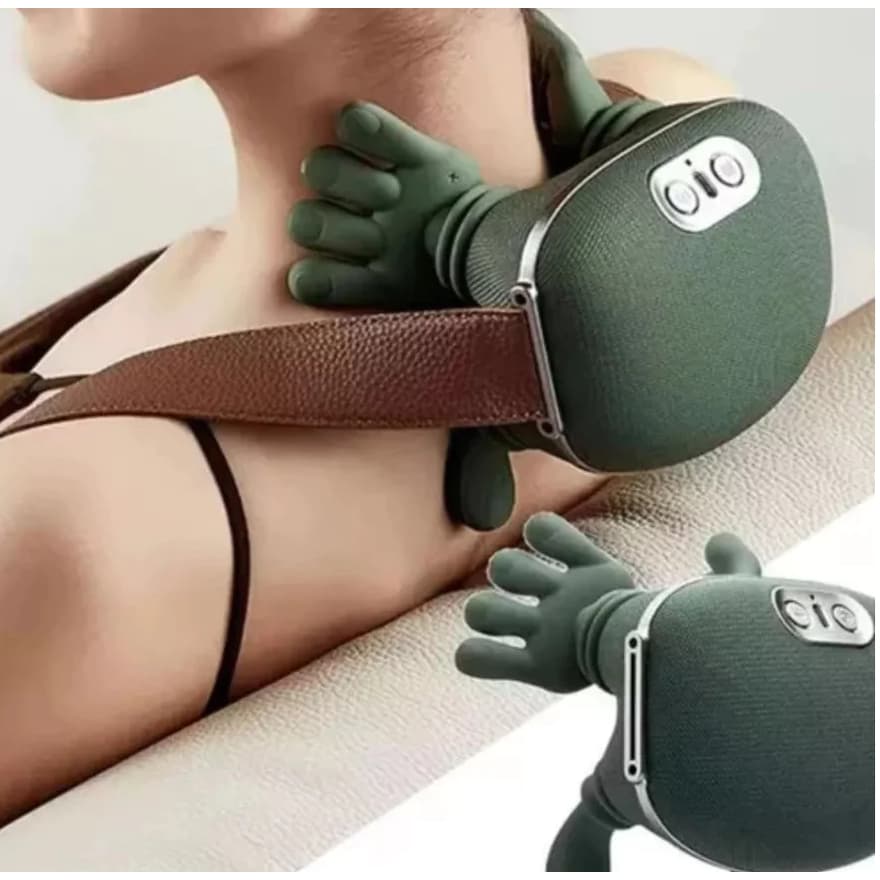 Massageador de Pescoço 8 Pontos Aquecimento Relaxamento Tensão Ombro Mãos Massagem Alívio.