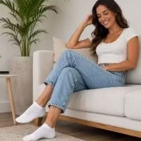 kit meia branca 12 pares,  meia algodão branca, meia invisível para tênis,meia de algodão confortável.