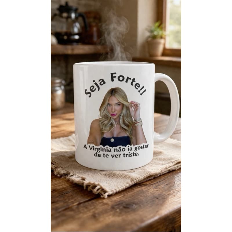 Caneca Virgínia - caneca personalizada Virgínia - caneca Virgínia seja forte - presente criativo