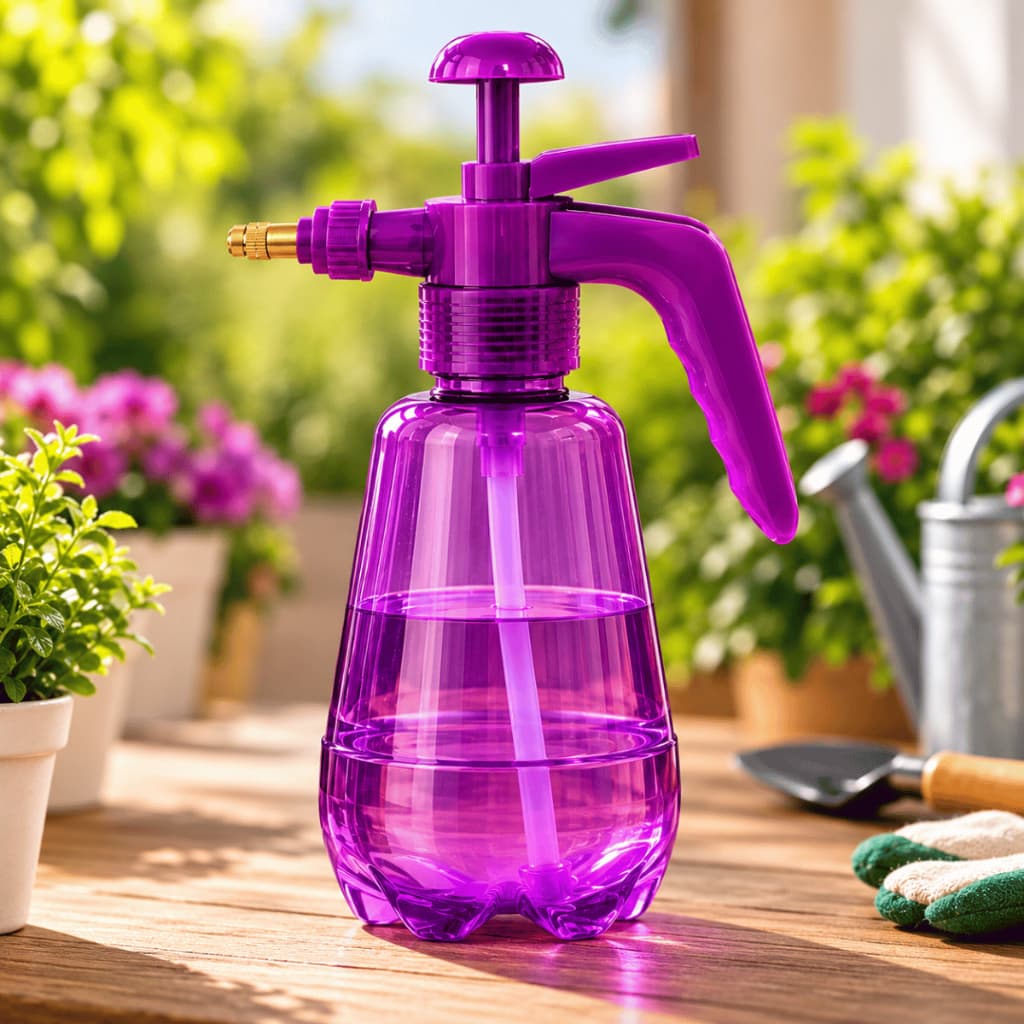 Pulverizador Borrifador para Jardinagem e Limpeza 1,6L Material Resistente e Bico Ajustável  Manual de pressão