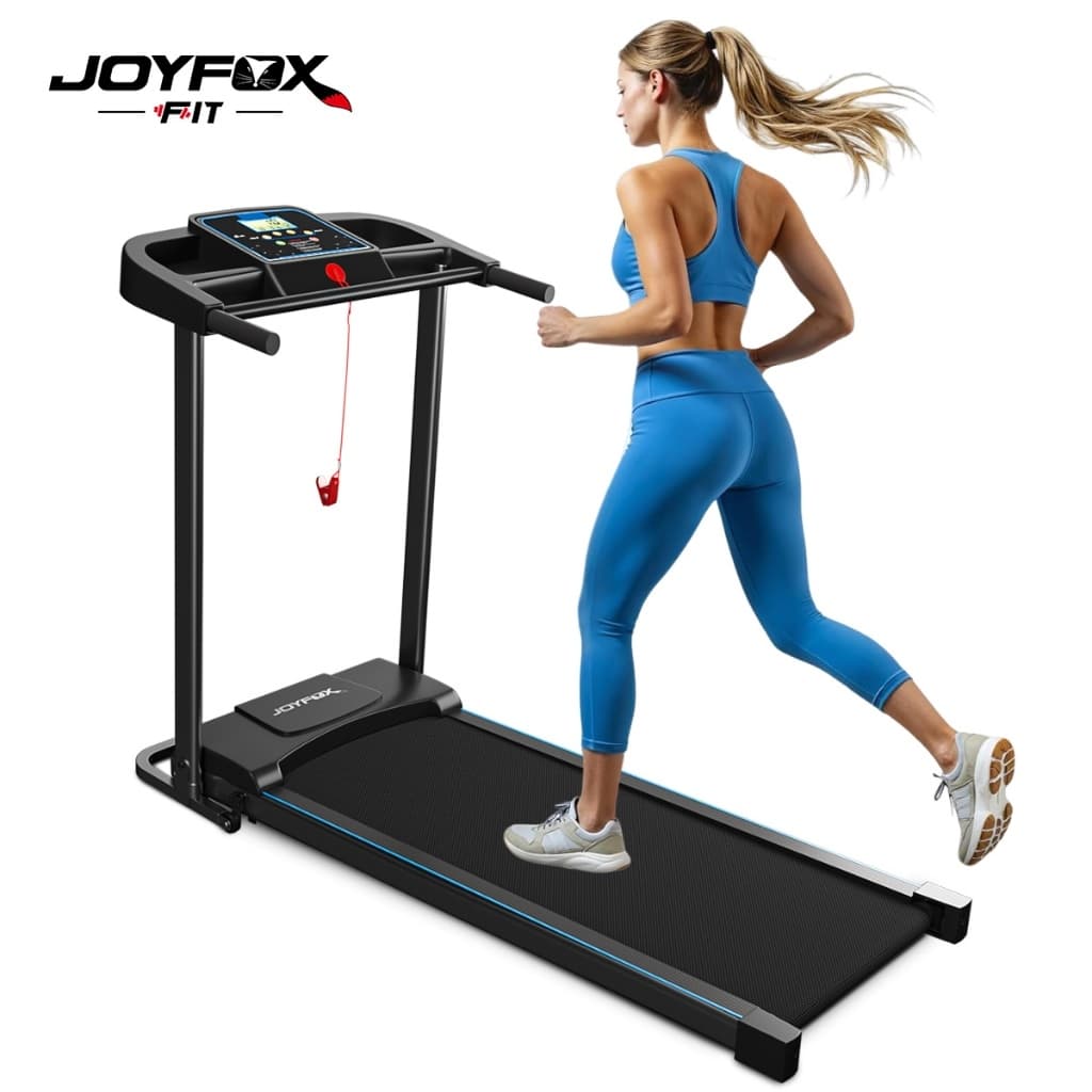 Esteira Elétrica Dobrável JOYFOX 2.0HP Compacta Silenciosa para Casa Fitness Residencial LCD 10km/h