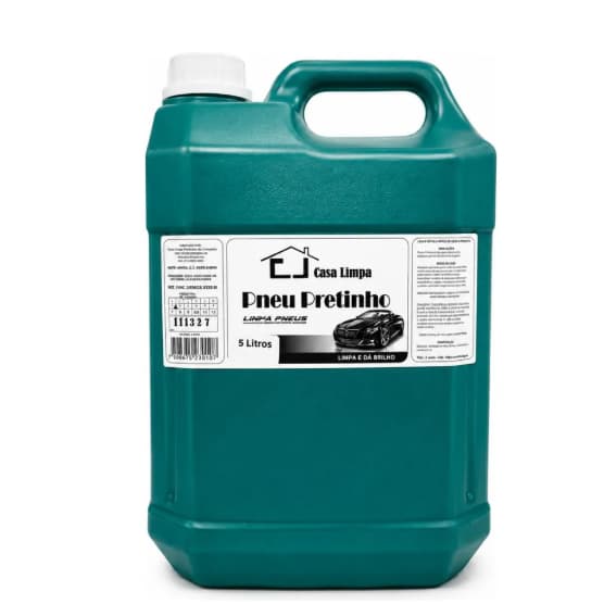 Pneu Pretinho Galao 5l Casa Limpa Limpa Pneu