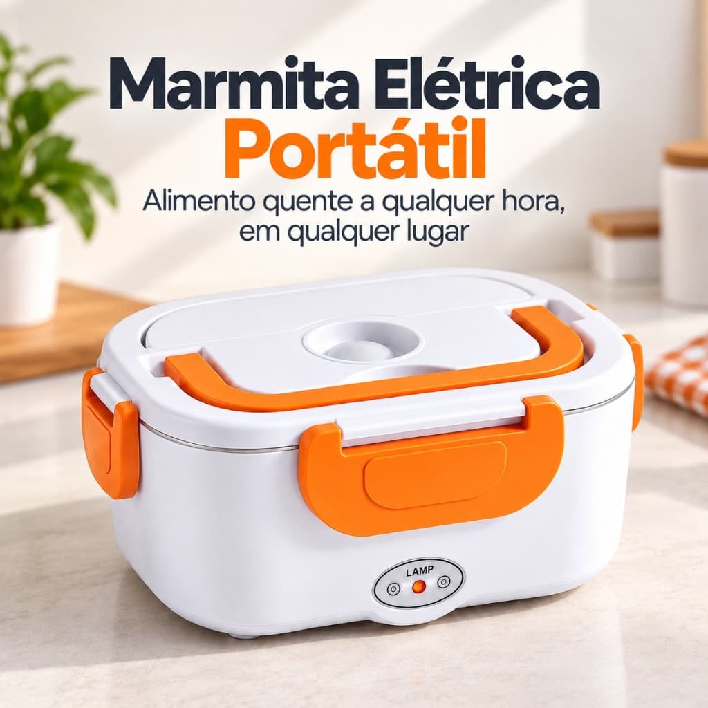 Marmita Elétrica Veicular Bivolt P/ Carro Casa Taxi Uber Caminhão 12V 24V 110V 220V C