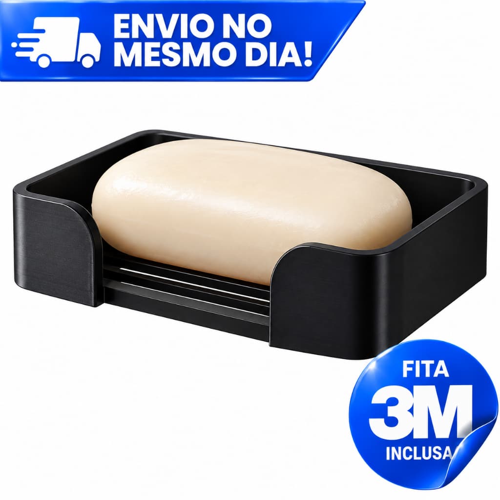 Suporte de Saboneteira Adesiva | Gancho | Escova de Dente | Fio Dental | Box | Papel Higiênico