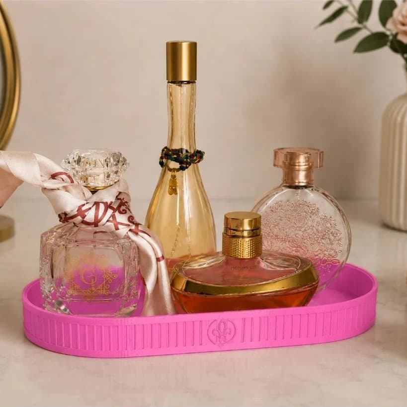 Bandeja Organizadora para Perfumes Cosméticos Maquiagem Porta Perfumes Decorativa (Somente Bandeja)