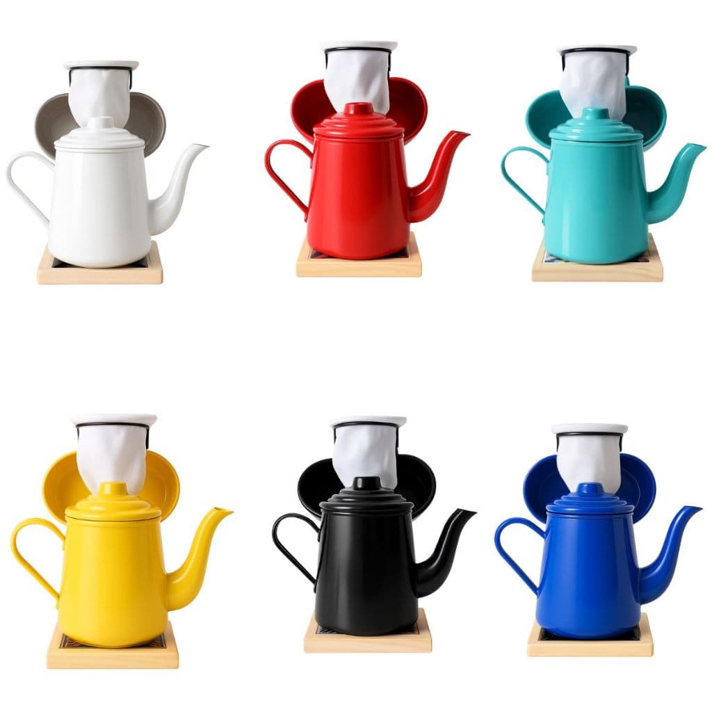 Kit Bule Café 500ml com Suporte e Xícaras 80ml Completo Escolha sua Cor