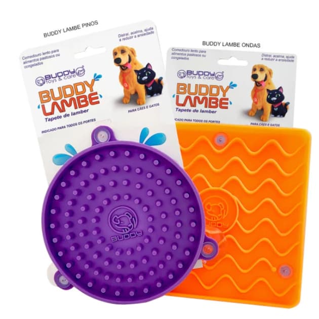 Tapete De Lamber Comedouro Lento Interativo Pet Buddy