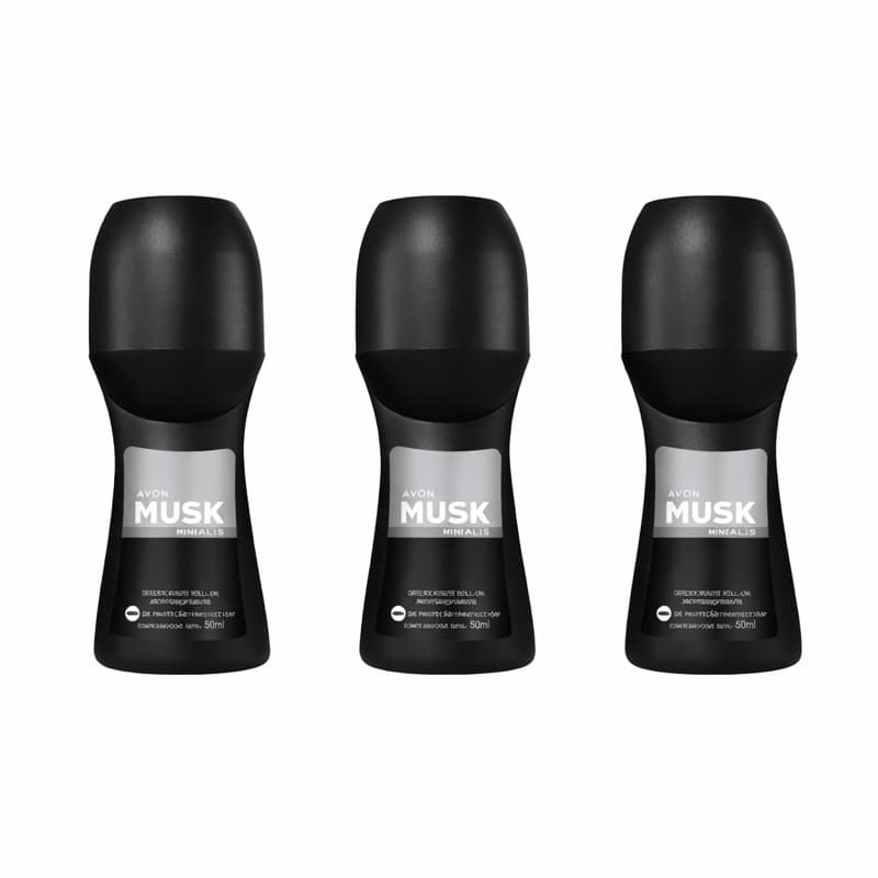 KIT 3 Musk Mineralis Des Roll - AVON
