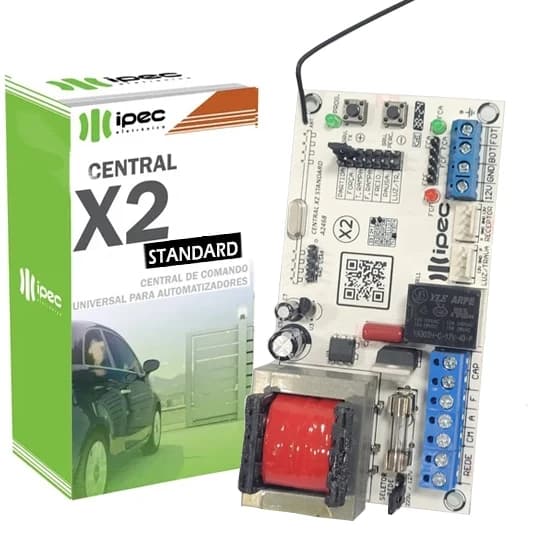Placa Central Comando Motor Portão Universal PPA Garen 433mhz X2 Full St Ipec