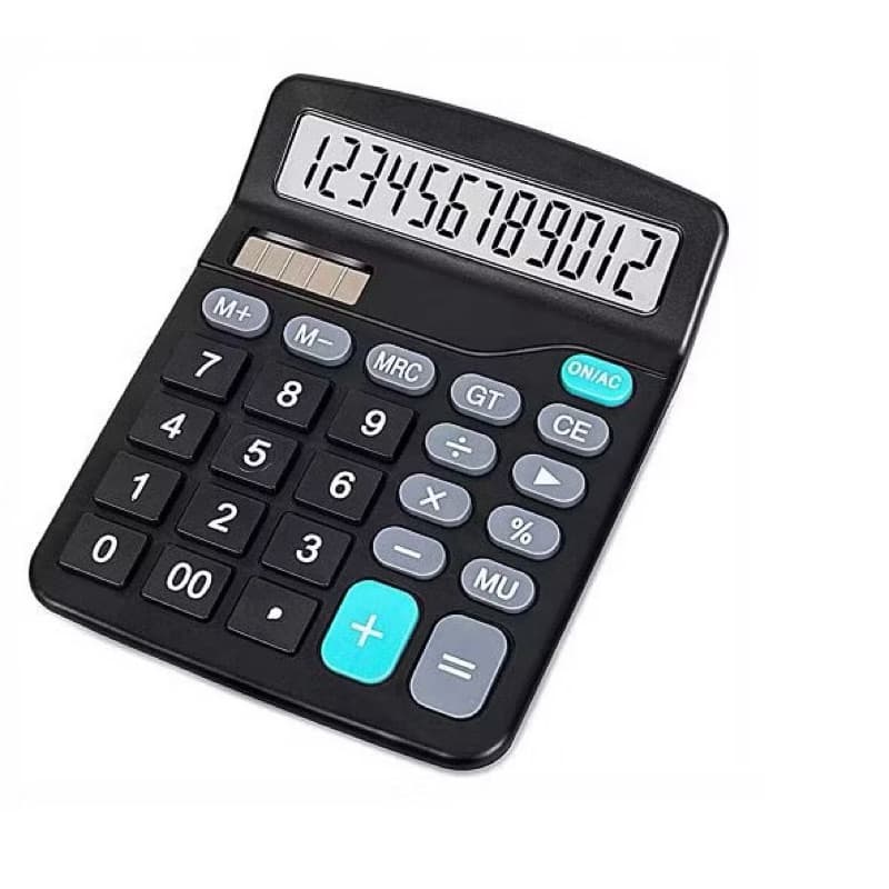Calculadora de mão, carregamento solar, Mesa, Escritorio, 12 Digitos -837b