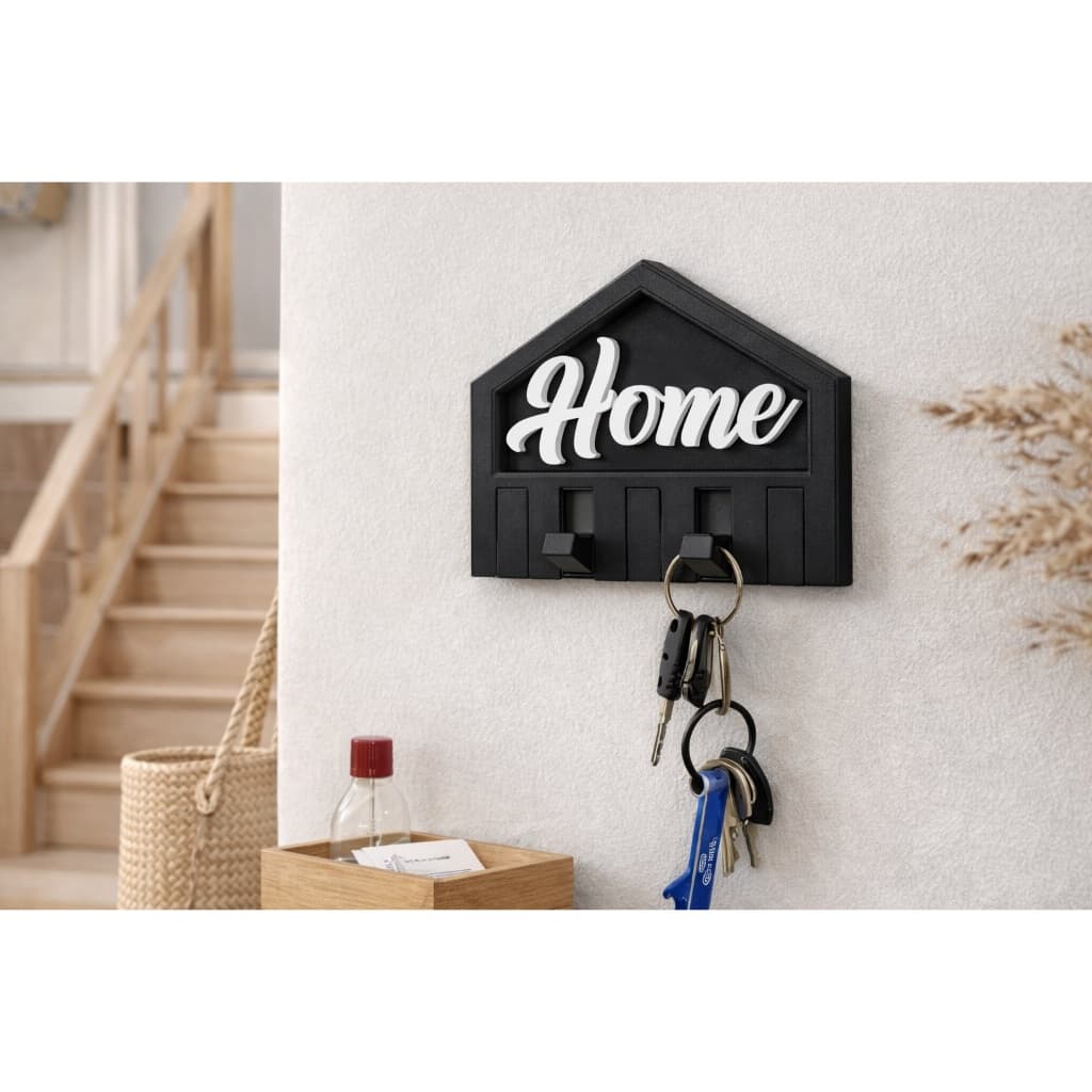 Porta-Chaves com Ganchos Dobráveis Organize Sua Casa com Estilo e Praticidade Porta Chaves Minimalista com Dupla Face 3M