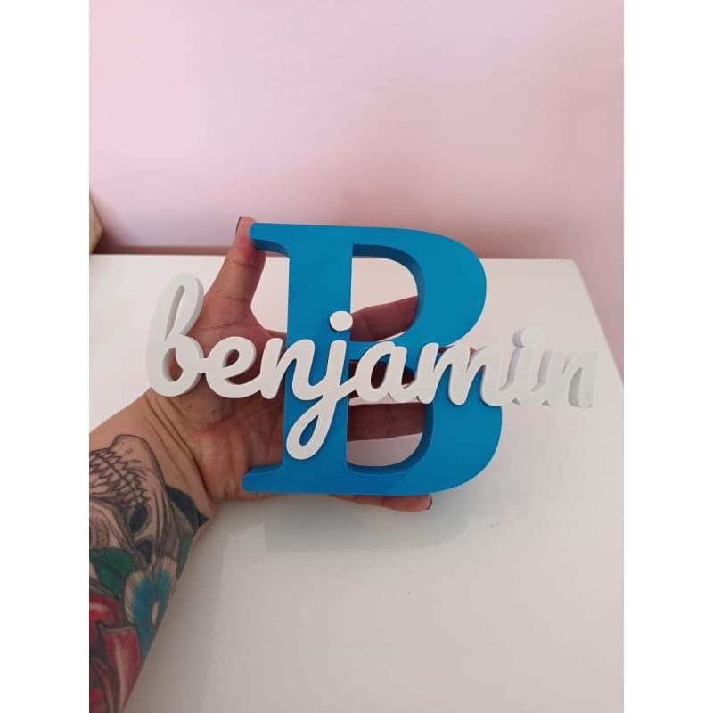 Letreiro Personalizado 3D com Nome – Decoração Quarto de Bebê | Presente Personalizado