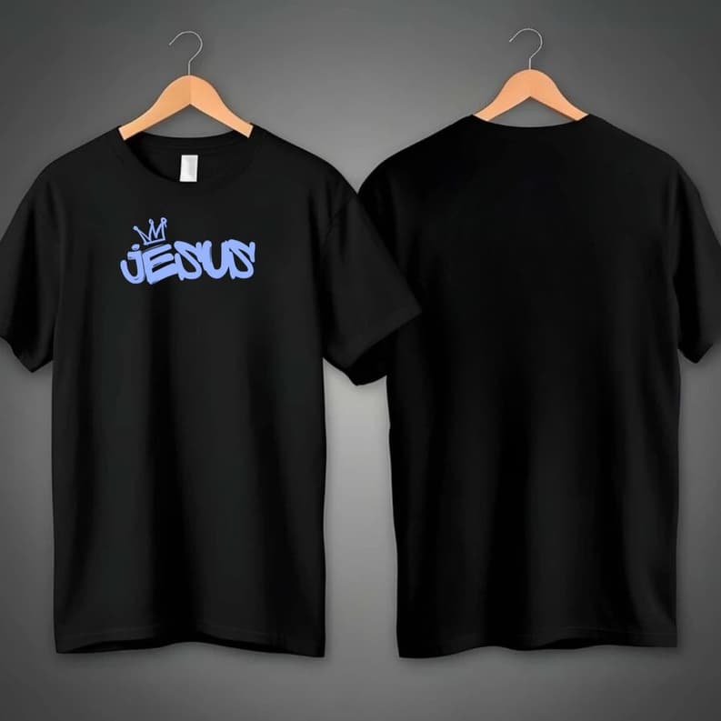 Camiseta Premium Básica T-shirt Jesus 100% Algodão treino