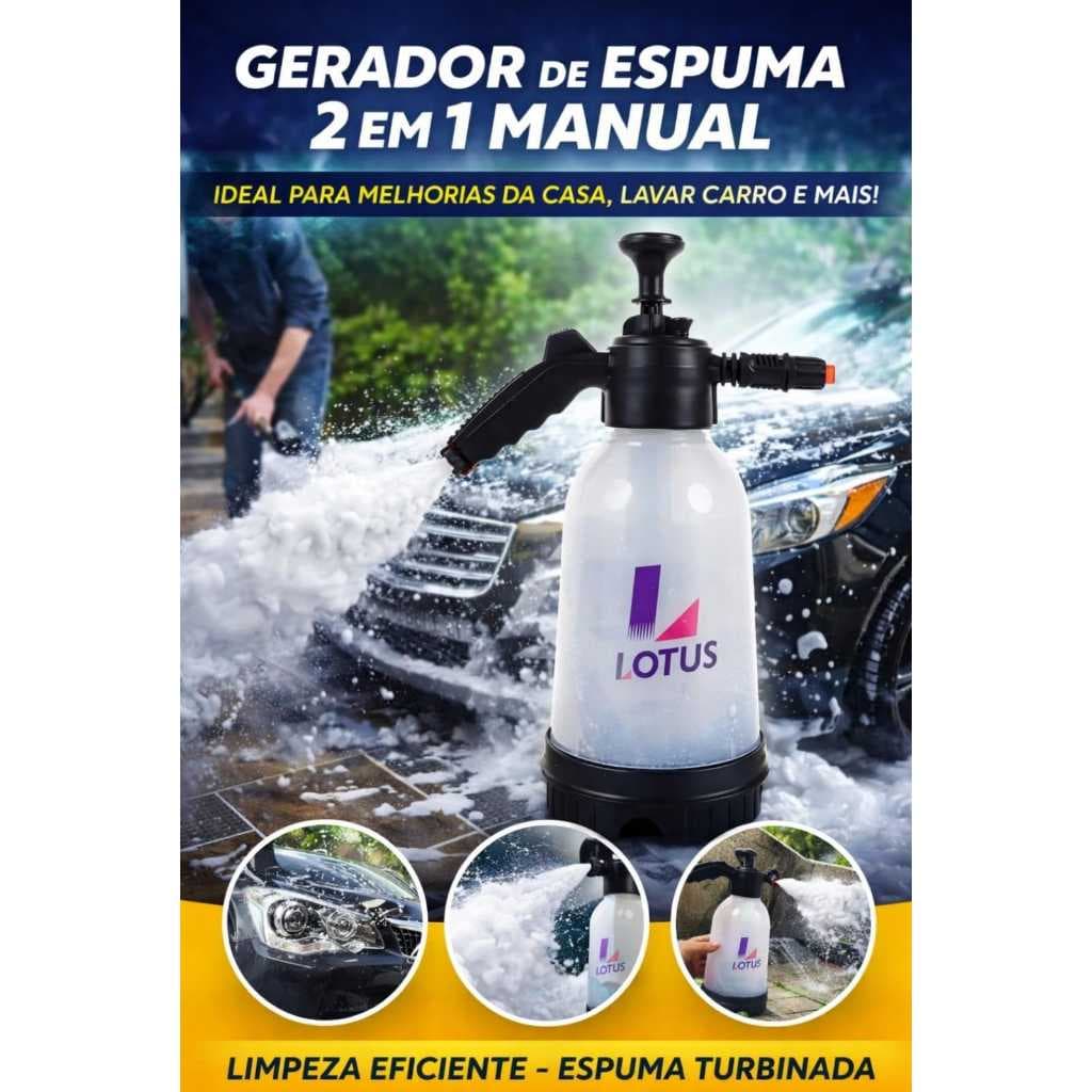 Gerador De Espuma 2 Em 1| Pulverizador Manual 2018 | Espuma Profissional para Lavagem Automotiva