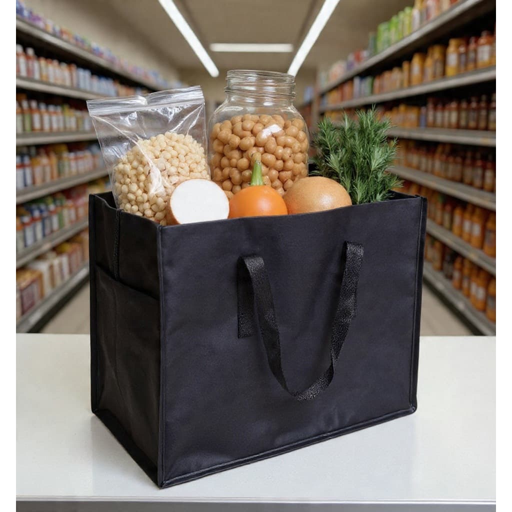 Sacolão Bolsa Com Zíper Reforçado Viagem Feira 50Lx45Ax30P