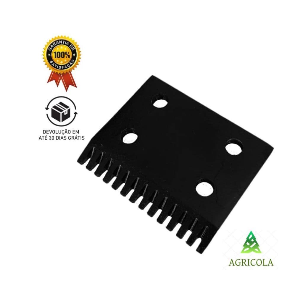 Contra Faca Dentada Para Ensiladeiras Jf C120 Jf 90 E Jf 92 Z10.