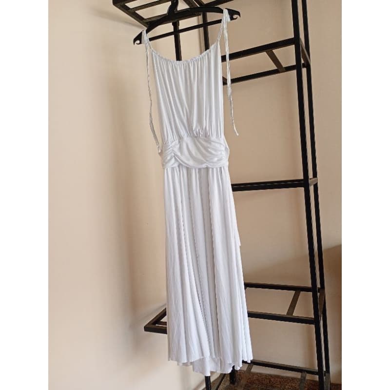 vestido de festa branco tamanho M lady rock usado em estado de novo