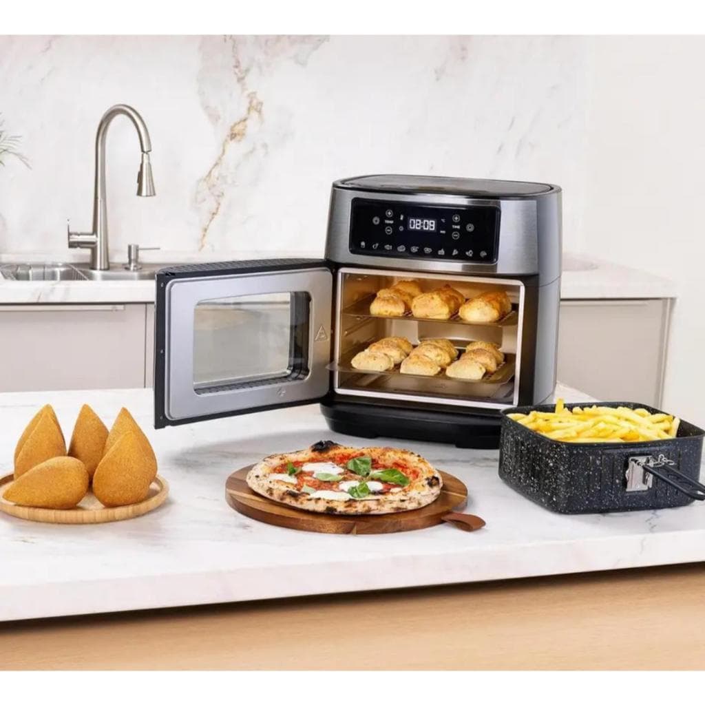 Fritadeira Elétrica air fryer oven digital 12 L 10 Funções