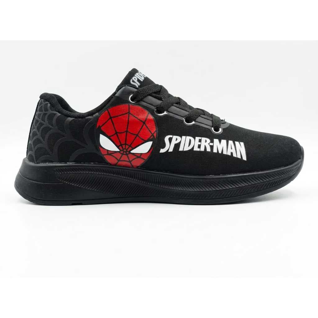 TÊNIS INFANTIL PRETO HOMEM ARANHA ,escolinha, futebol, quadra,lazer