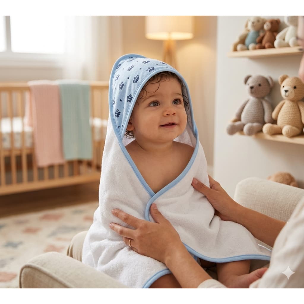 Toalha De Banho canto Felpuda Para Bebê