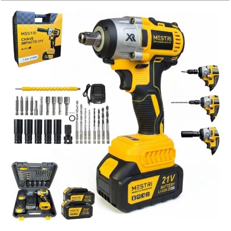 💥 CHAVE DE IMPACTO PROFISSIONAL MESTRI 21V – ALTA POTÊNCIA COM PREÇO IMBATÍVEL! 🔧⚡
