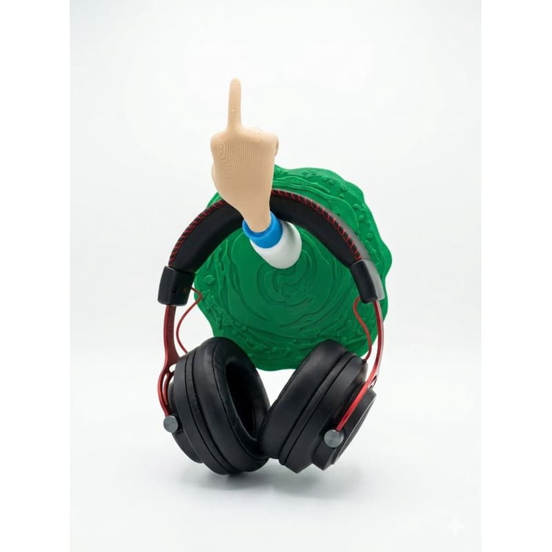 Suporte Headset Gamer Rick And Morty Portal | Organizador de Fone | Decoração Se