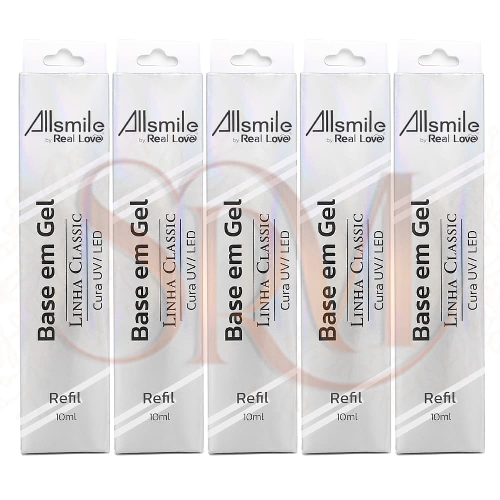 Kit 5 Refil Base em Gel Real Love - 10ml