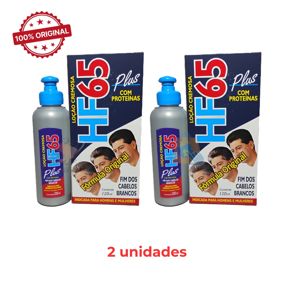 Kit 2 Hf65 Plus Loção Cremosa Restauradora da Cor Capilar Pepilon Original 120ml