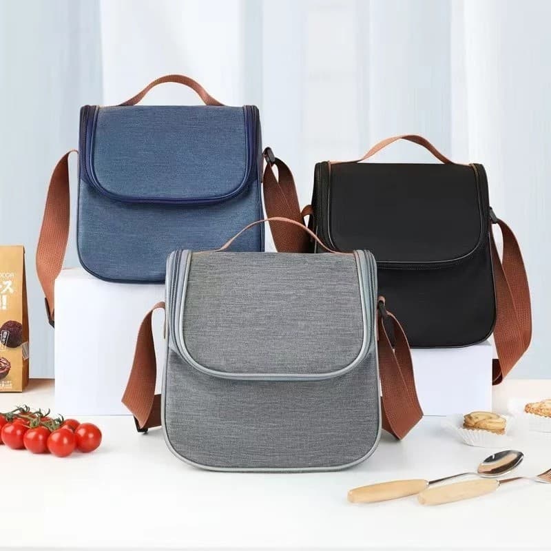Bolsa Térmica Com Alça Lanche Bebida Lancheira Portátil Trabalho Fitness