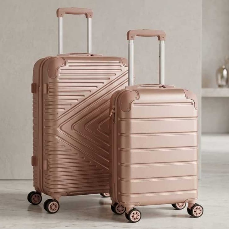 kit 2 Mala de Viagem com ou sem frasqueira / Bordo  aviao 20 Polegadas 10kg Com Rodinha 36O Graus