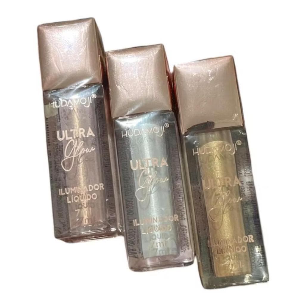 Iluminador Líquido Ultra Glow Hudamoji - Brilho Intenso e Pele Radiante