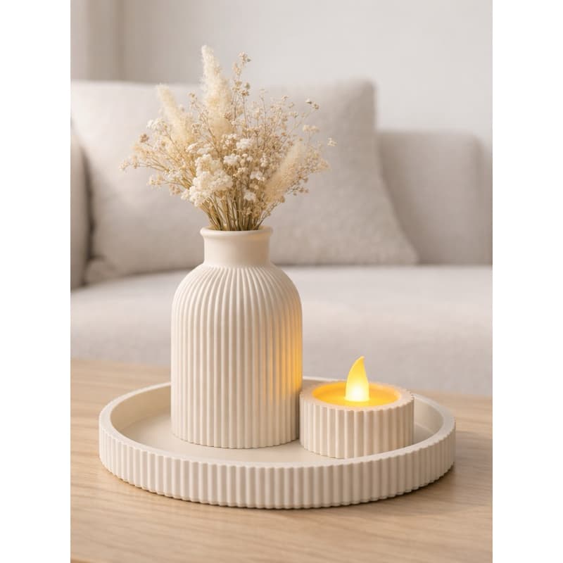 kit 3 peças para decoração, conjunto de Bandejas, Decoração elegante e minimalista.