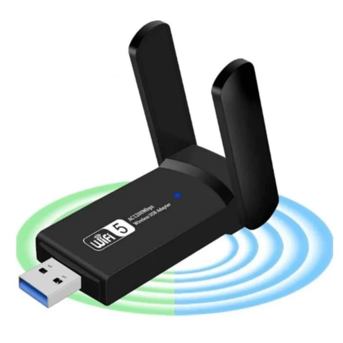 Adaptador USB Wi-fi + Bluetooth Dual Band 2.4/5GHz 1300mbps