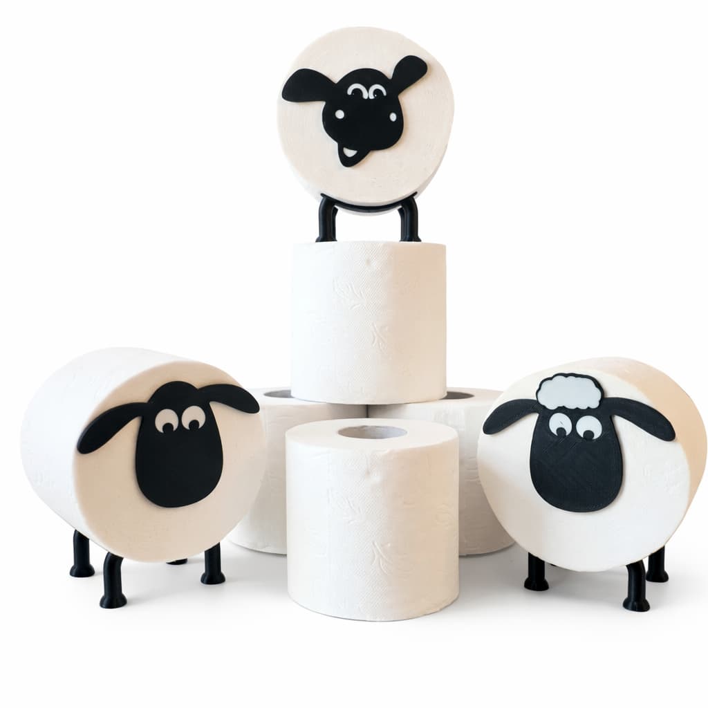 Suporte Papel Higiênico Ovelha , O Carneiro Decoração banheiro