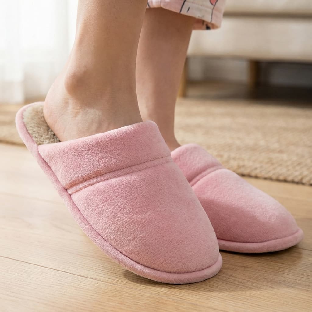 Pantufa Antiderrapante Feminino Confortável Adulto Leve Atoalhada Envio Rápido