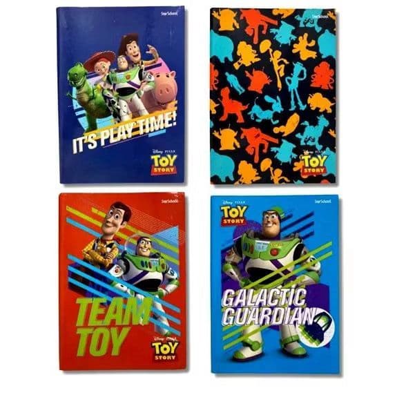 Caderno Brochurão Toy Story Universitário Grande Capa Dura 80 Folhas StarSchool Formato 200mm X 275mm
