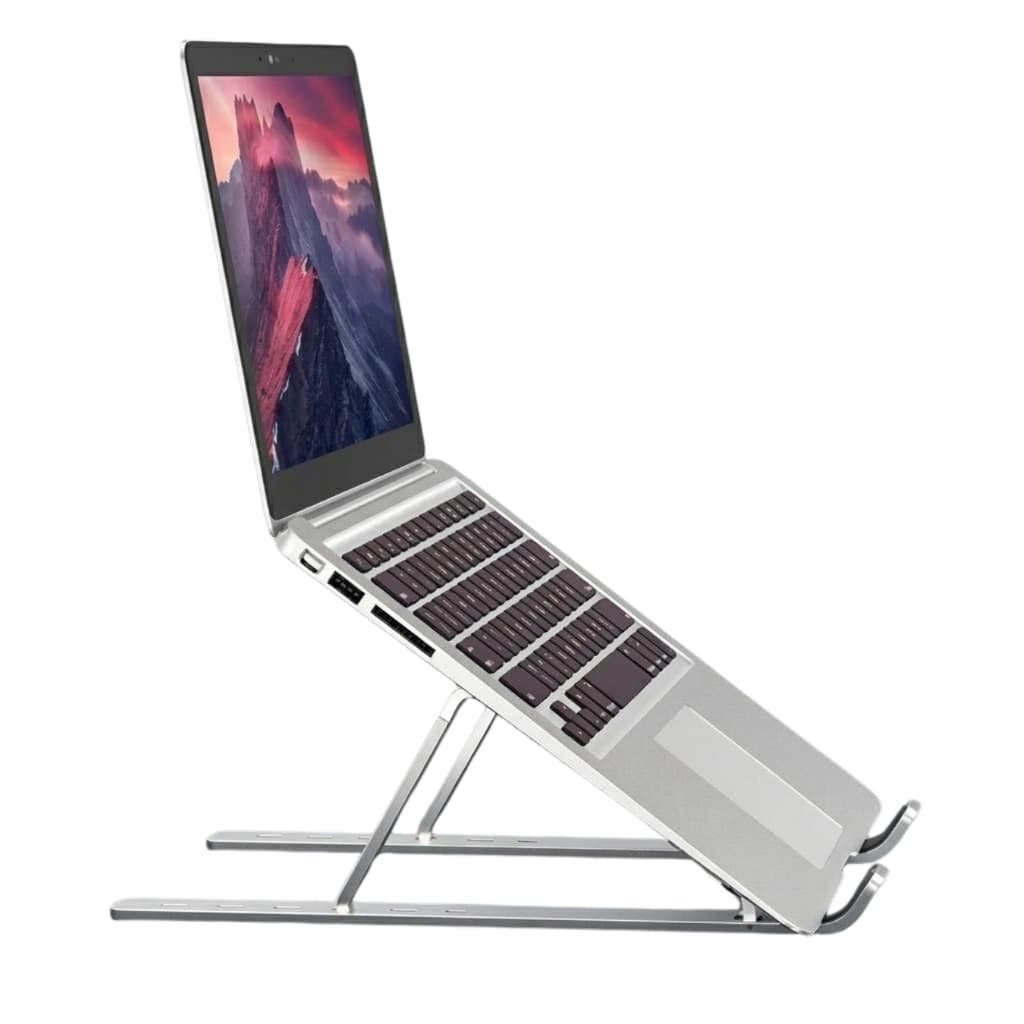 Suporte para Notebook Alumínio Ajustável Dobrável Ergonômico Articulado Base Notebook Até 17" M