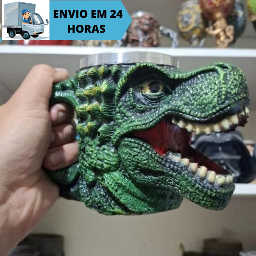 caneca/copo dinossauro 3D Resina