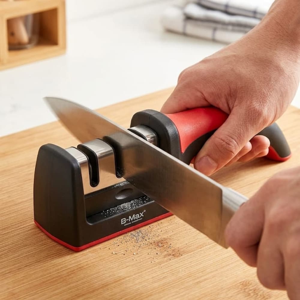 Afiador De Facas  3 Estágios Amolador Profissional De Cozinha Ferramenta Com Afiação Rápida  Promoção