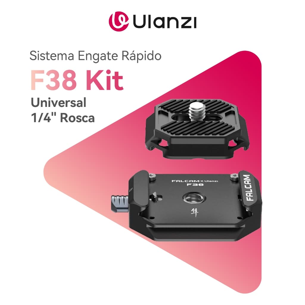ULANZI F38 Kit De Sistema Engate Rápido Universal 1/4" Para DSLR E Tripé 360°