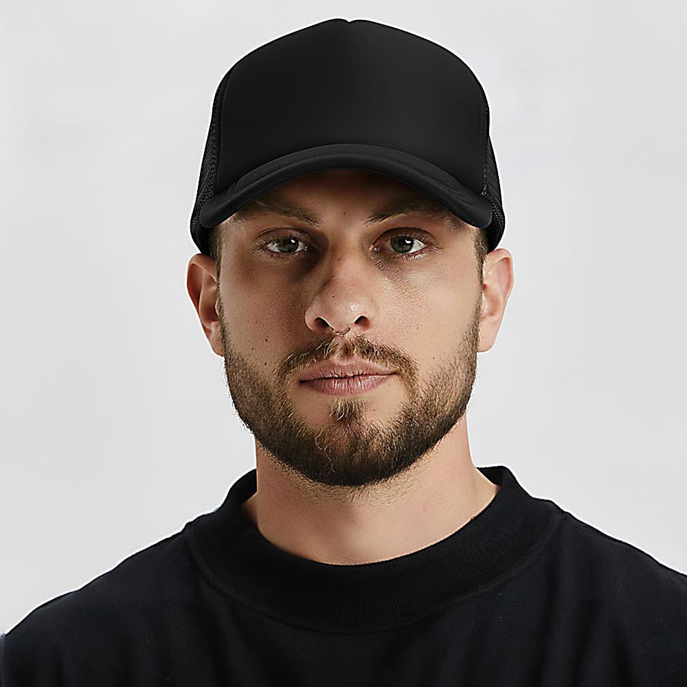 Bone Trucker Liso Dia a Dia Estiloso e Confortavel Bone Aba Torta Chapeu Leve Para uso Diário
